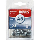 Novus 106440700 Blindnietmutter ( x L) 6 mm x 6 mm M4 Aluminium Aluminium   ...