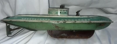 DE COLECCIÓN SUBMARINO WOLVERINE AÑOS 40 RELOJ HOJALATA JUGUETE RARO  Foto 1 de 4