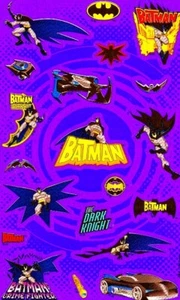 *VINTAGE* Maxi MARVEL BATMAN Sandylion Stickers - Kromekote - Picture 1 of 1