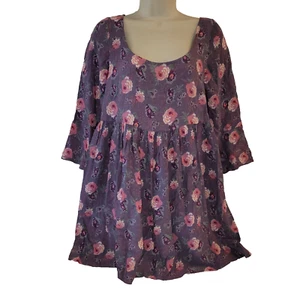 Mini Vestido Muñeca Bebé American Eagle S Fluido Boho Estampado Floral Viscosa Y2K Romántico - Imagen 1 de 23