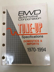 1970-94 BWD Tune Up Specifications Manual - Bild 1 von 2