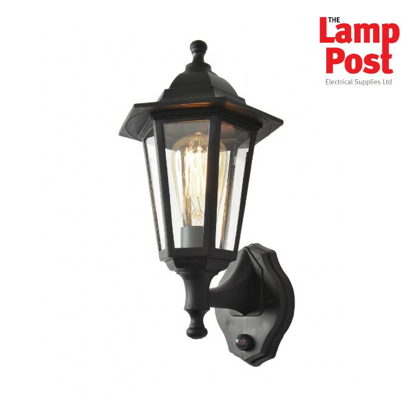 Linterna de pared exterior Forum CZ-25150-BLK Bianca con sensor PIR - negra Foto 1 de 1