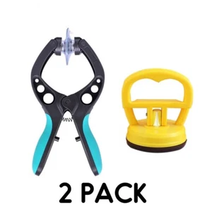 2PC LCD Screen Glass Lens Open tool Plier Cell Mobile Phone Repair Suction Cup - Picture 1 of 15