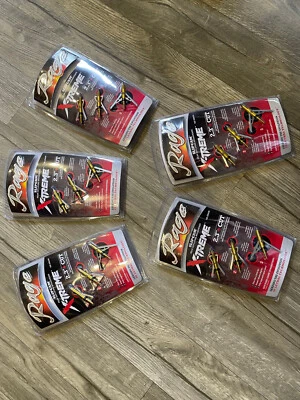 5 Packs Rage SLIPCAM Xtreme Extreme mechanical Broadheads 100 Grain 2.3" HUGE - Image 1 of 2