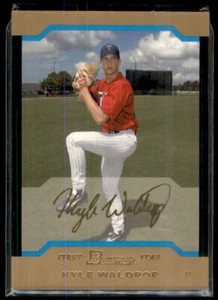 2004 BOWMAN DRAFT PICKS & PROSPECTS GOLD KYLE WALDROP MINNESOTA TWINS #BDP107 - Picture 1 of 2