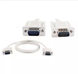 5ft RS232 DB9 9 Pin Male to VGA Video 15 Pin Male Adapter Cable 1.5m - Picture 1 of 1