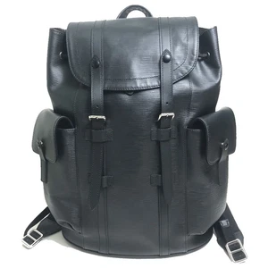 LOUIS VUITTON M50159 Epi Christopher PM Backpack-Bag Epi Leather Black/SilverHW - Picture 1 of 16
