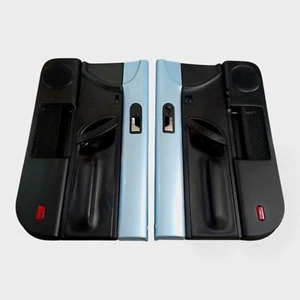 98-10 Volkswagen Beetle Door Panels Driver Passenger Pair BLACK / BLUE Hardtop - Picture 1 of 3