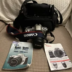 Canon EOS Rebel 2000 Camera 35mm Film SLR Tamron AF 18-200mm Lens Tested Works - Picture 1 of 9