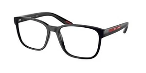 NEW Prada Linea Rossa 06PV Eyeglasses 1AB1O1 Black 100% AUTHENTIC - Picture 1 of 1