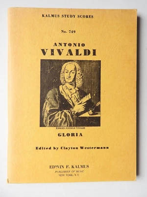Vivaldi   Gloria  Kalmus Study Scores #749 miniature pocket score - Image 1 of 3