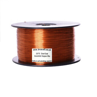 ENAMELLED COPPER WIRE 2kg SPOOL, MAGNET WIRE, COIL WIRE Select 0.40mm To 3.00mm • 39£