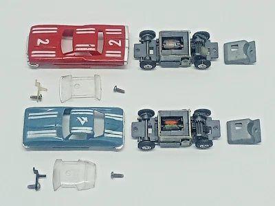 Marx HO Slot Cars Corvette Stingray T Bird TESTED Vintage DAMAGED BODIES - Image 1 of 4