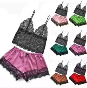 Lingerie Pajama Set Underwear Babydoll Nightwear Sexy Ladies Bodysuit Lace Set - Picture 1 of 55