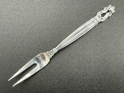 Tenedor de fresa de plata esterlina vintage de bellota de Georg Jensen Foto 1 de 4