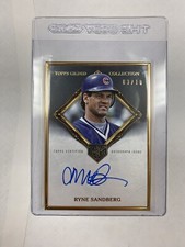 2023 Topps Gilded Ryne Sandberg #d/10 Onyx Auto Gold Framed Chicago Cubs