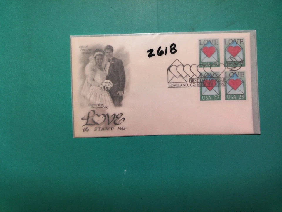 U. S.Stamp FDC- 2618 - Love - ArtCraft cachet- comb. shipping - Image 1 of 1