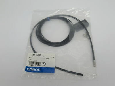 Omron E32-DC200 Fiber Optic Photoelectric Sensor 900mm Range 2m Length NWB - Image 1 of 4