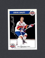 STEVE SHUTT signed 1995-96 ZELLERS SIGNATURE hockey card #22 HOF CANADIENS