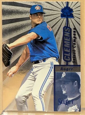 1997 SELECT COMPANY #24 Roger Clemens RARE SILVER FOIL ETCHED PARALLEL - Image 1 of 2