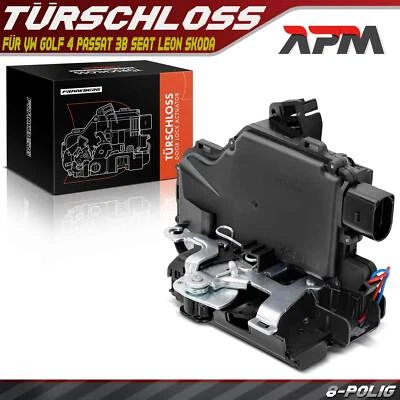 Türschloss Vorne Rechts für VW Golf 4 Bora 1J Passat 3B Seat Leon Skoda Octavia - Bild 1 von 4