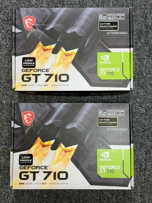 MSI NVIDIA GeForce GT 710 2GB DDR3 Video GT 710 2GD3 LP Graphics Card - Image 1 of 4