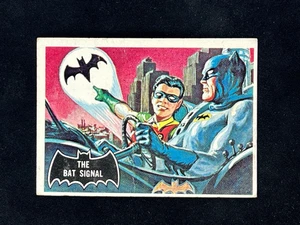 1966 Topps Batman - Black Bat Logo - The Bat Signal #3 Trading Card - Bild 1 von 2