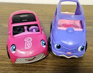 Barbie Little People 2022 y coche de juguete púrpura con sonidos musicales probados funciona - Imagen 1 de 3