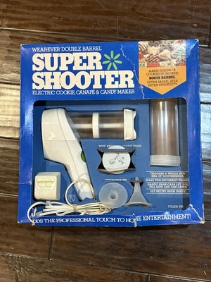 Vintage WearEver Double Barrel Super Shooter Electric Cookie Maker 70001B Sealed - Image 1 of 4