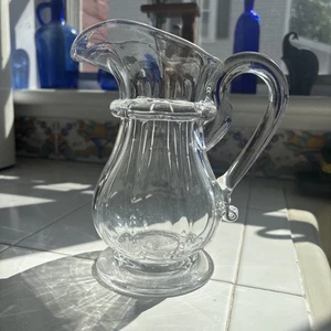 Hand Blown Rare Signed & Dated ART REED Studio 2002 Art Glass Pitcher 7.5”H - Picture 1 of 6