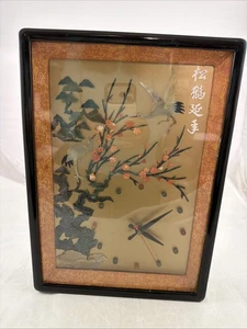 OROLOGIO PLACCA DA PARETE ASIATICA GIADA INTAGLIATA A MANO VINTAGE ORIGINALE SCATOLA OMBRA - Foto 1 di 15