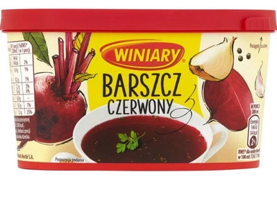 Winiary Barszcz Czerwony Instant Red Borscht Beet Soup 170g Tub Free Shipping!