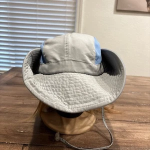 MAGELLAN Cappello Boonie Galleggiante Blu/Grigio Pesca con Mentoniera e Parasole - Foto 1 di 8