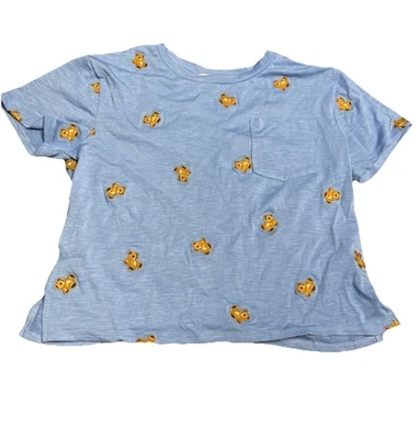 Speechless Kids Big Girls Teddy Bear Embroidery Tee Blue Size Large - Image 1 of 4
