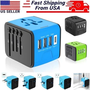 Adaptador de viaje universal enchufe de viaje europeo convertidor de alimentación de CA internacional - Imagen 1 de 17
