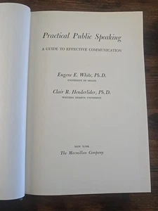 PRACTICAL PUBLIC SPEAKING - a Guide to Effective Communication Hardcover - Imagen 1 de 12