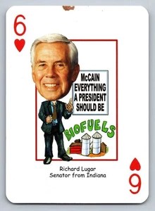 John McCain Präsidentschaftskampagne Spielkarte mit Richard Lugar Biofue - Bild 1 von 2