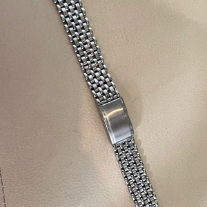 VINTAGE ♛ ROLEX PATEK STEEL GAY FRERES RICE BEADS BRACELET ♛ #1037B6 - Picture 1 of 8