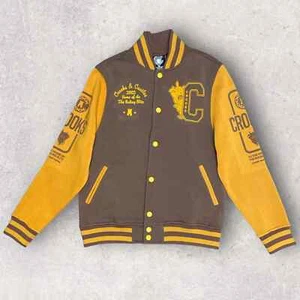 CROOKS & CASTLES MEN'S GENUINE AMERICAN VARSITY JACKET SIZE SMALL BRAND NEW USA - Picture 1 of 5