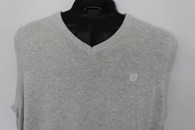 CHAPS RALPH LAUREN POLO LIGHT GREY V-NECK SLEEVELESS SWEATER VEST SZ: L NWT - Image 1 of 2