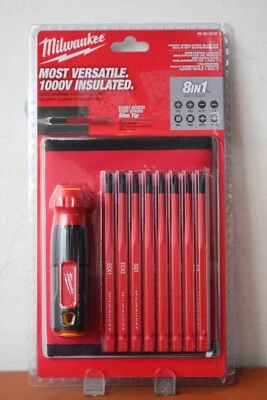 Milwaukee 48-22-2218 8in1 1000V Insulated Slim Tip Multi-Bit Screwdriver - Image 1 of 2