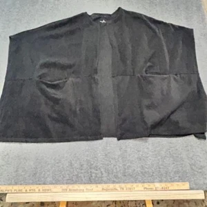 Cuddl Duds Black Soft Cozy Lounge Wrap Cardigan O/S M Casual Comfort Layer - Picture 1 of 6