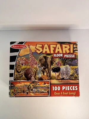 Melissa & Doug "Safari" Floor Puzzle 100 Piece Jigsaw Puzzle Over 4 Feet Long - Image 1 of 4