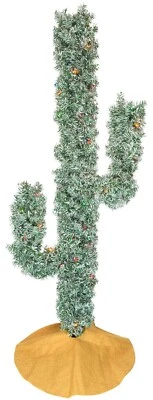 Tree Buddees Pre-lit LED Lights Cactus Christmas Tree 6 Foot Tall Unique Trees