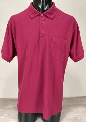 Camisa Polo Towncraft Manga Corta Tacto Suave Talla LT TALL Púrpura Foto 1 de 4