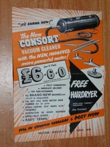 The New Consort Vacuum Cleaner Cogan, Alma 1960 Very Good Condition - Picture 1 of 2