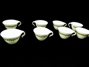 8 Corelle Green Spring Blossom Crazy Daisy Haken Tassen Vintage - Bild 1 von 7