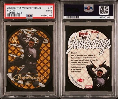 2023 Fleer Ultra Midnight Sons Blade #16 Jambalaya PSA 9 - Image 1 of 4