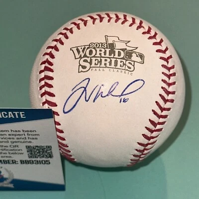 WILL MIDDLEBROOKS (Red Sox) Signed Official 2013 WORLD SERIES Baseball Beckett - Image 1 of 4