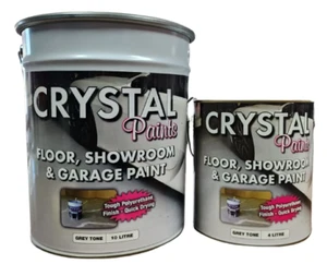 GARAGE FLOOR SHOWROOM PAINT GREY TONE 4LT - Picture 1 of 2